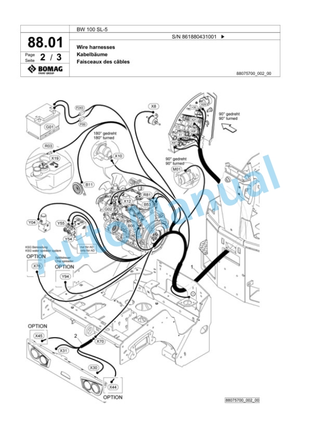 Bomag BW 100 SL-5 Tandem Vibratory Roller Spare Parts Catalogue 00824999 3 Bomag BW 100 SL-5 Tandem Vibratory Roller Spare Parts Catalogue 00824999-3
