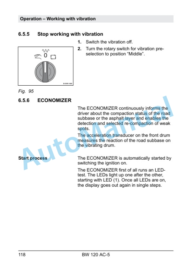 Alternative view of Bomag BW 120 AC-5 Combination Roller Operating and Maintenance Instructions 00820131