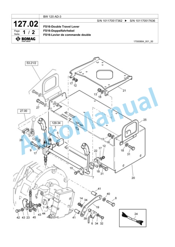 Bomag BW 120 AD-3 Combination Roller Spare Parts Catalogue 00817463 5 Bomag BW 120 AD-3 Combination Roller Spare Parts Catalogue 00817463-5