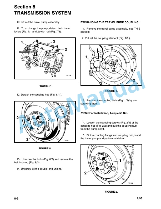 Bomag BW 124 D, BW 124 PD, BW 124 PDB Single Drum Rollers Repair Instructions 0852636 2 Bomag BW 124 D, BW 124 PD, BW 124 PDB Single Drum Rollers Repair Instructions 0852636-2