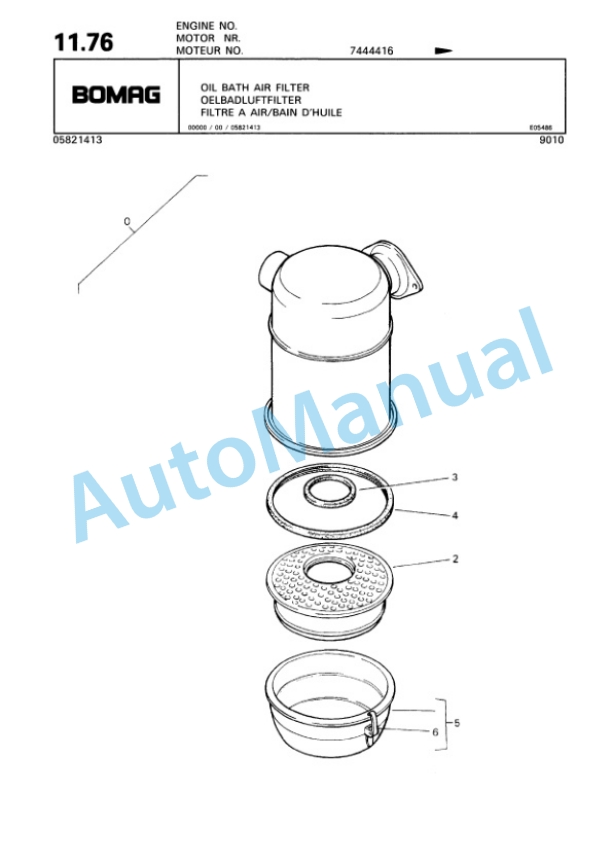 Bomag BW 124 D Single Drum Wheel Drive Vibratory Roller Spare Parts Catalogue 00810079 2 Bomag BW 124 D Single Drum Wheel Drive Vibratory Roller Spare Parts Catalogue 00810079-2
