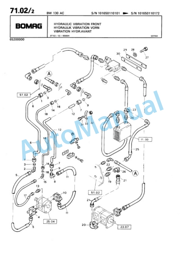 Bomag BW 130 AC Combination Roller Spare Parts Catalogue 00810047 5 Bomag BW 130 AC Combination Roller Spare Parts Catalogue 00810047-5