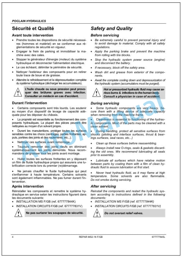 Bomag BW 135 AD-5, BW 138 AD-5, BW 138 AC-5 Tandem Vibratory Roller Service Manual 00892251 4 Bomag BW 135 AD-5, BW 138 AD-5, BW 138 AC-5 Tandem Vibratory Roller Service Manual 00892251 - Image 4