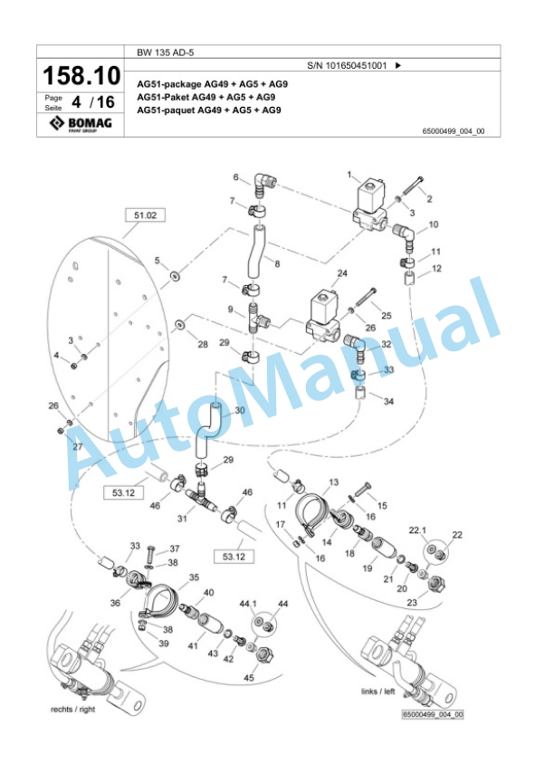 Bomag BW 138 AD-5 Tandem Vibratory Roller Spare Parts Catalogue 00825369 4 Bomag BW 138 AD-5 Tandem Vibratory Roller Spare Parts Catalogue 00825369-4