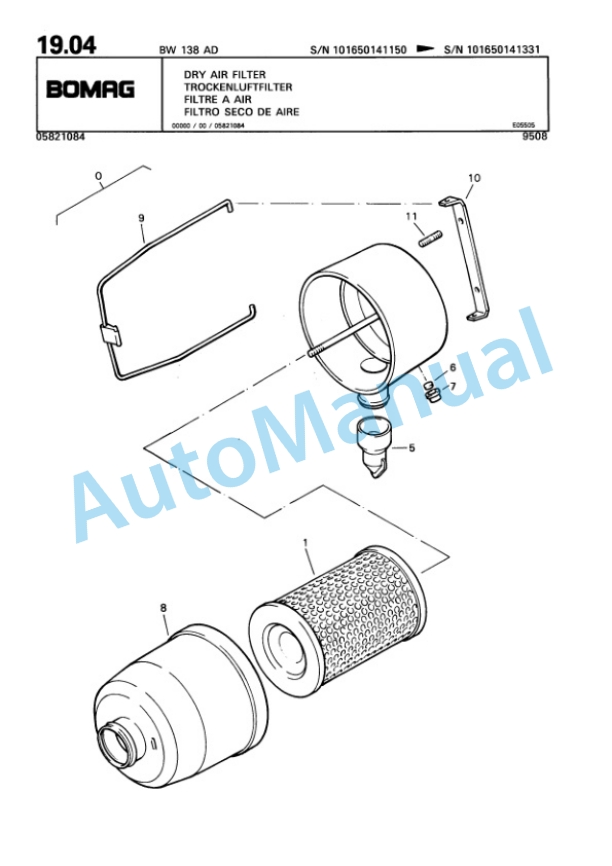 Bomag BW 138 AD Tandem Vibratory Roller Spare Parts Catalogue 00810191 2 Bomag BW 138 AD Tandem Vibratory Roller Spare Parts Catalogue 00810191-2