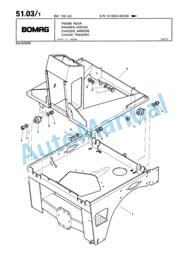 Bomag BW 138 AD Tandem Vibratory Roller Spare Parts Catalogue 00818803 2 Bomag BW 138 AD Tandem Vibratory Roller Spare Parts Catalogue 00818803-2