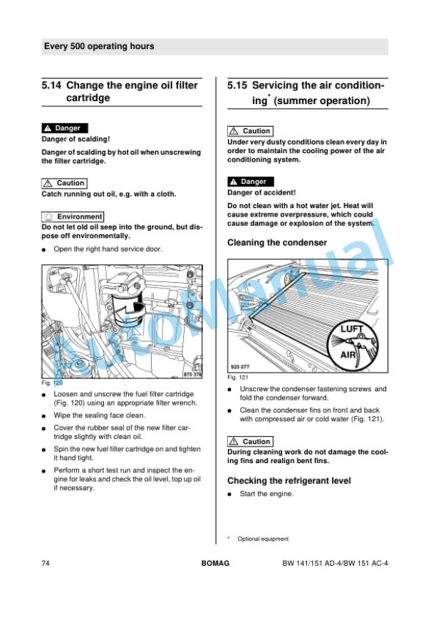 Bomag BW 141 AD-4 to BW 161 ADCV Tandem Vibratory Roller Operating and Maintenance Instructions 00812671 3 Bomag BW 141 AD-4 to BW 161 ADCV Tandem Vibratory Roller Operating and Maintenance Instructions 00812671 - Image 3