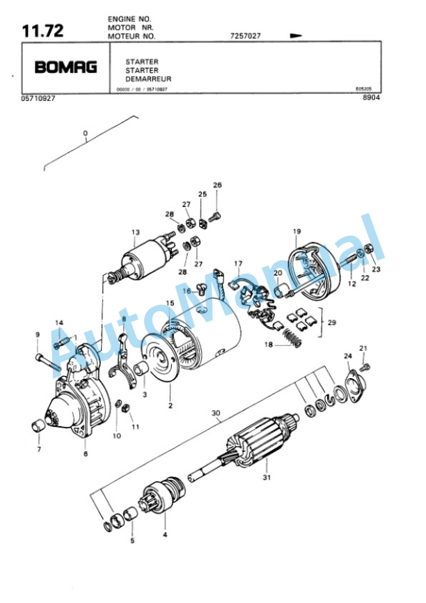 Bomag BW 142 PD Single Drum Wheel Drive Vibratory Roller Spare Parts Catalogue 00810131 2 Bomag BW 142 PD Single Drum Wheel Drive Vibratory Roller Spare Parts Catalogue 00810131-2