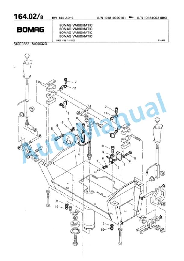 Bomag BW 144 AD-2 Tandem Vibratory Roller Spare Parts Catalogue 00810173 5 Bomag BW 144 AD-2 Tandem Vibratory Roller Spare Parts Catalogue 00810173-5