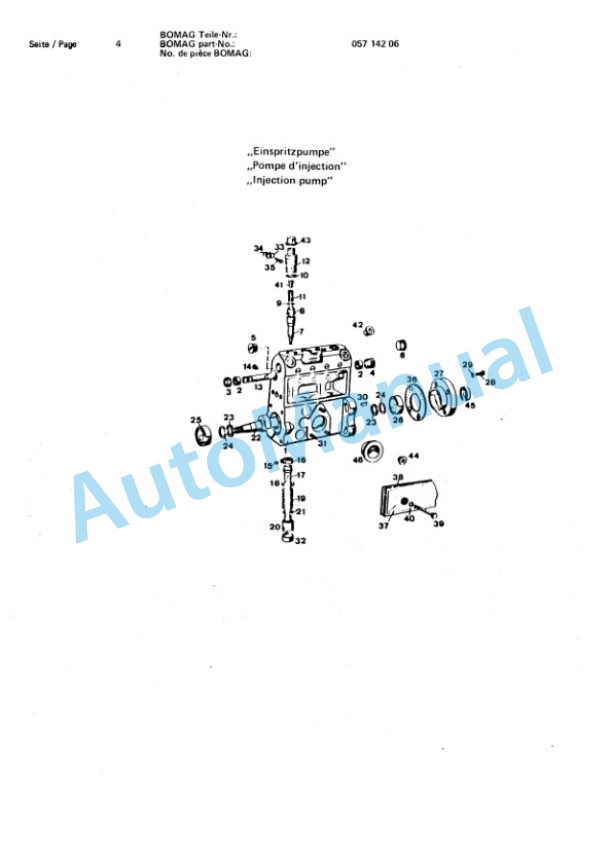 Bomag BW 144 AD, BW 154 AD Spare Parts Catalogue 00814510 2 Bomag BW 144 AD, BW 154 AD Spare Parts Catalogue 00814510-2