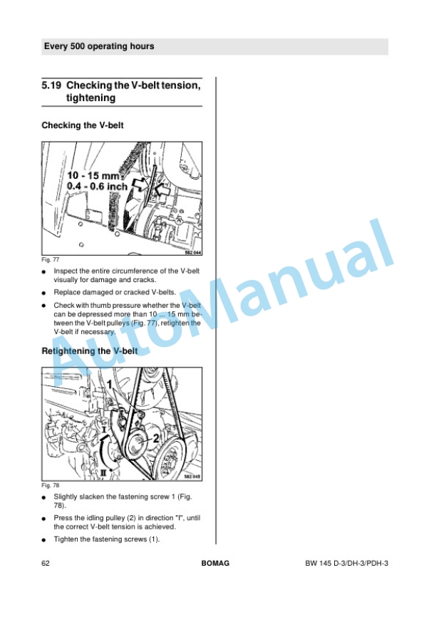 Bomag BW 145 D-3, BW 145 DH-3, BW 145 PDH-3 Single Drum Rollers Operating and Maintenance Instructions 00815708 3 Bomag BW 145 D-3, BW 145 DH-3, BW 145 PDH-3 Single Drum Rollers Operating and Maintenance Instructions 00815708 - Image 3