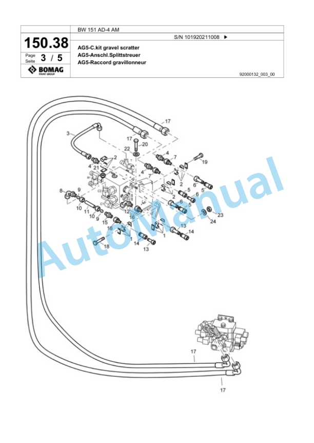 Bomag BW 151 AD-4 AM Tandem Vibratory Roller Spare Parts Catalogue 00817913 5 Bomag BW 151 AD-4 AM Tandem Vibratory Roller Spare Parts Catalogue 00817913-5