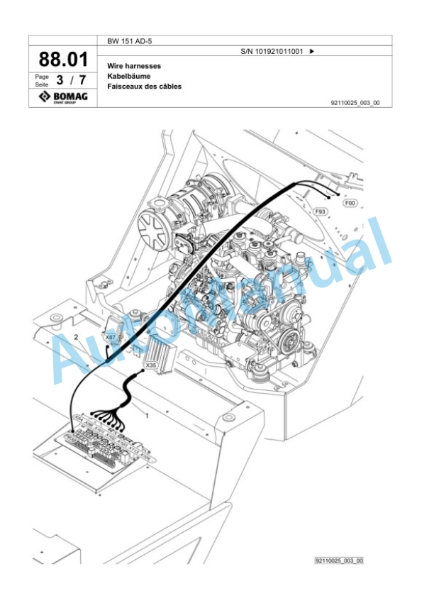 Bomag BW 151 AD-5 Tandem Vibratory Roller Spare Parts Catalogue 00824051 2 Bomag BW 151 AD-5 Tandem Vibratory Roller Spare Parts Catalogue 00824051-2
