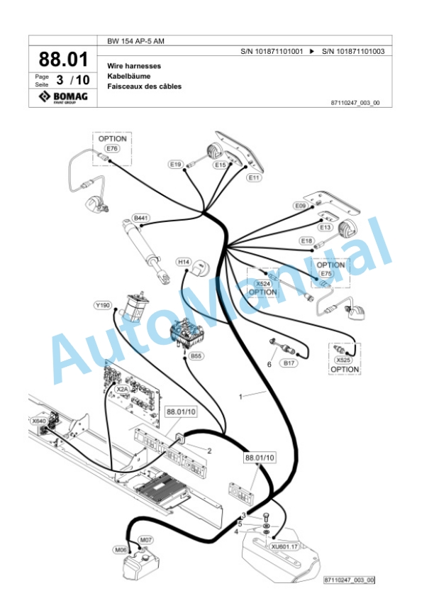 Bomag BW 154 AP-5 AM Tandem Vibratory Roller Spare Parts Catalogue 00826311 2 Bomag BW 154 AP-5 AM Tandem Vibratory Roller Spare Parts Catalogue 00826311-2
