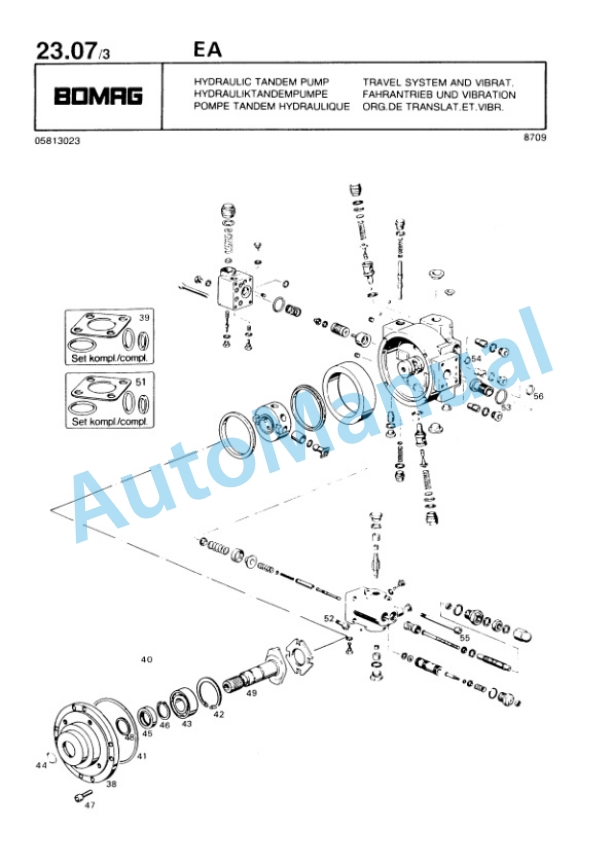 Bomag BW 160 AC Spare Parts Catalogue 00814613 2 Bomag BW 160 AC Spare Parts Catalogue 00814613-2