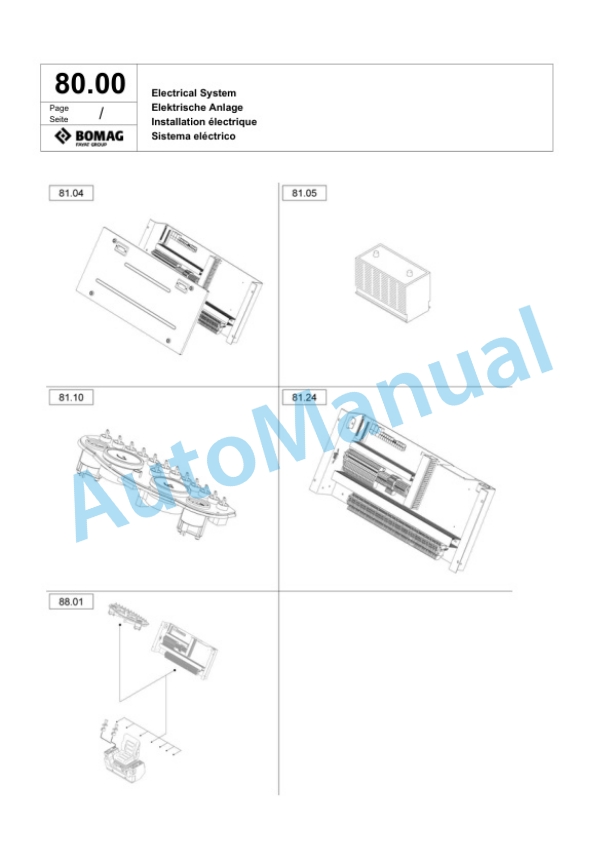 Bomag BW 161 AD-4 Tandem Vibratory Roller Spare Parts Catalogue 00818959 2 Bomag BW 161 AD-4 Tandem Vibratory Roller Spare Parts Catalogue 00818959-2