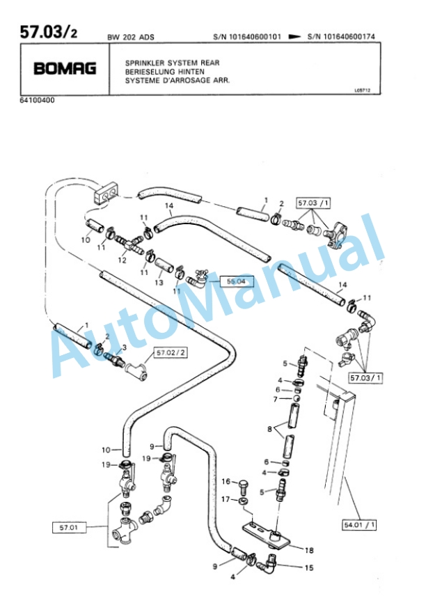Bomag BW 161 AD, BW 202 AD Tandem Vibratory Roller Spare Parts Catalogue 00810058 5 Bomag BW 161 AD, BW 202 AD Tandem Vibratory Roller Spare Parts Catalogue 00810058-5