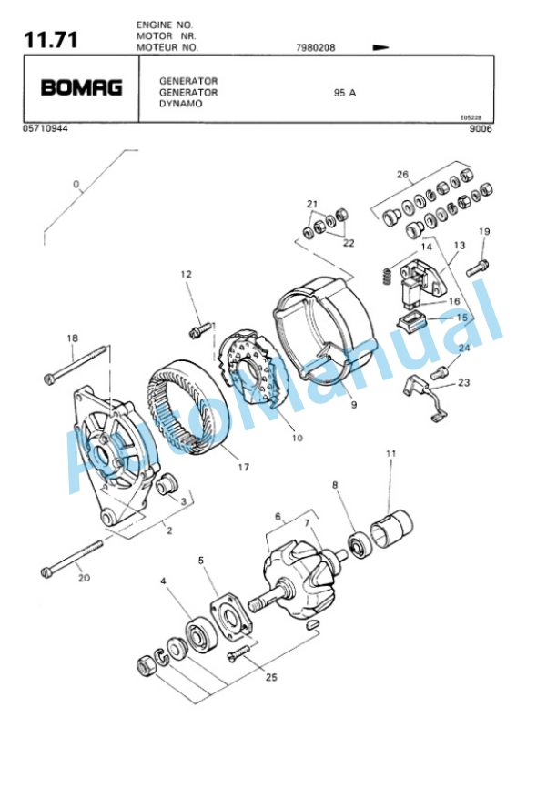 Bomag BW 161 AD, BW 202 AD Tandem Vibratory Roller Spare Parts Catalogue 00810958 3 Bomag BW 161 AD, BW 202 AD Tandem Vibratory Roller Spare Parts Catalogue 00810958-3