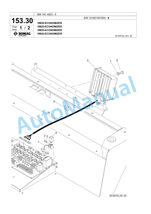 Bomag BW 161 ADO-5 Tandem Vibratory Roller Spare Parts Catalogue 00824359 5 Bomag BW 161 ADO-5 Tandem Vibratory Roller Spare Parts Catalogue 00824359-5