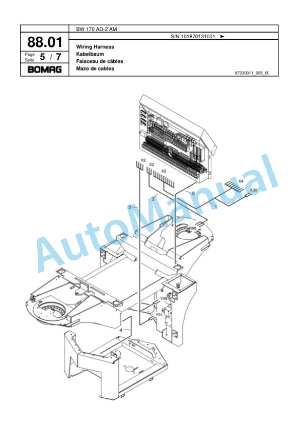 Bomag BW 170 AD-2 AM Tandem Vibratory Roller Spare Parts Catalogue 00817716 2 Bomag BW 170 AD-2 AM Tandem Vibratory Roller Spare Parts Catalogue 00817716-2