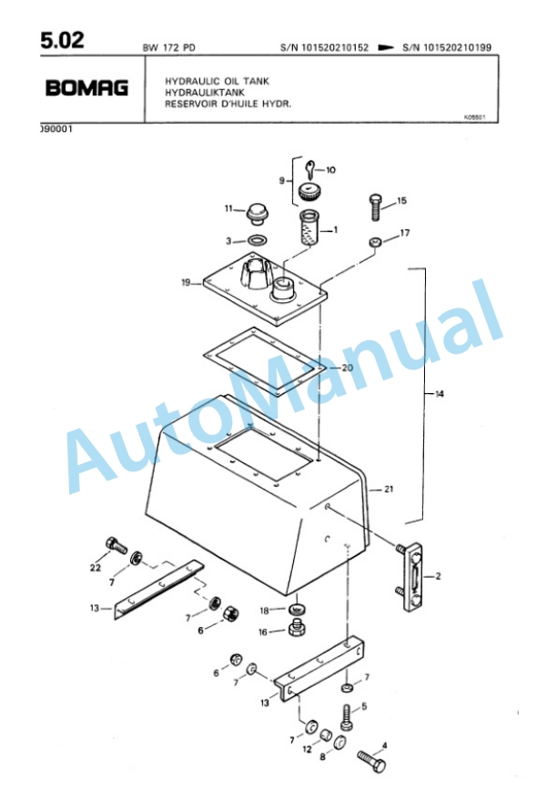 Bomag BW 172 PD Single Drum Wheel Drive Vibratory Roller Spare Parts Catalogue 00810028 4 Bomag BW 172 PD Single Drum Wheel Drive Vibratory Roller Spare Parts Catalogue 00810028-4