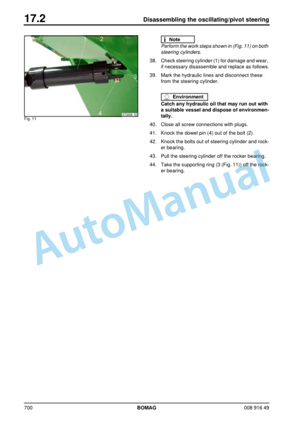 Bomag BW 174 AP-4 AM Tandem Vibratory Roller Service Manual 00891649 4 Bomag BW 174 AP-4 AM Tandem Vibratory Roller Service Manual 00891649 - Image 4