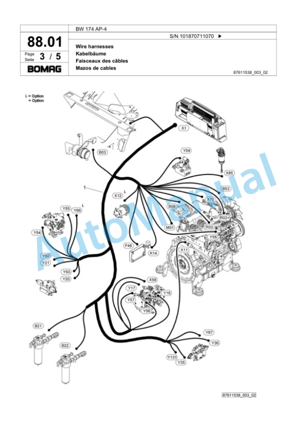 Bomag BW 174 AP-4 Tandem Vibratory Roller Spare Parts Catalogue 00818847 2 Bomag BW 174 AP-4 Tandem Vibratory Roller Spare Parts Catalogue 00818847-2