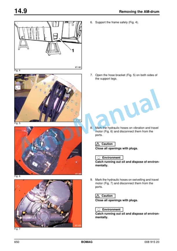Bomag BW 174 AP AM, BW 174 ACP AM Tandem Vibratory Roller Service Manual 00891520 3 Bomag BW 174 AP AM, BW 174 ACP AM Tandem Vibratory Roller Service Manual 00891520 - Image 3