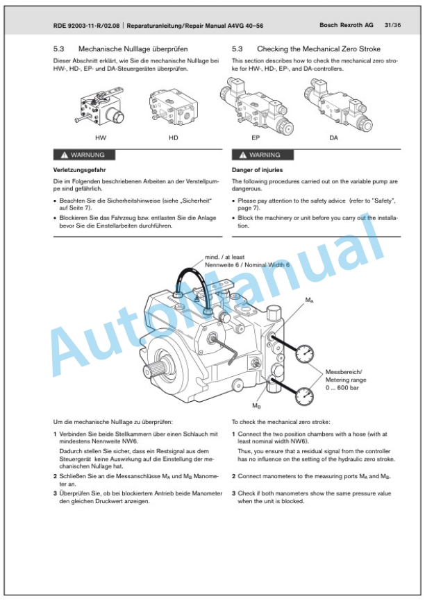 Bomag BW 174 AP, BW 174 ACP Tandem Vibratory Rollers Service Manual 00891508 3 Bomag BW 174 AP, BW 174 ACP Tandem Vibratory Rollers Service Manual 00891508 - Image 3
