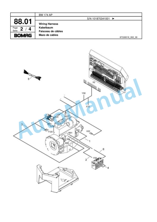Bomag BW 174 AP Tandem Vibratory Roller Spare Parts Catalogue 00818395 2 Bomag BW 174 AP Tandem Vibratory Roller Spare Parts Catalogue 00818395-2