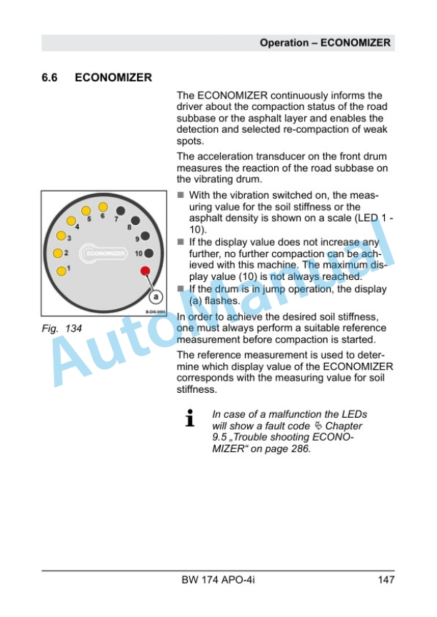 Alternative view of Bomag BW 174 APO-4i Tandem Vibratory Roller Operating and Maintenance Instructions 00820287
