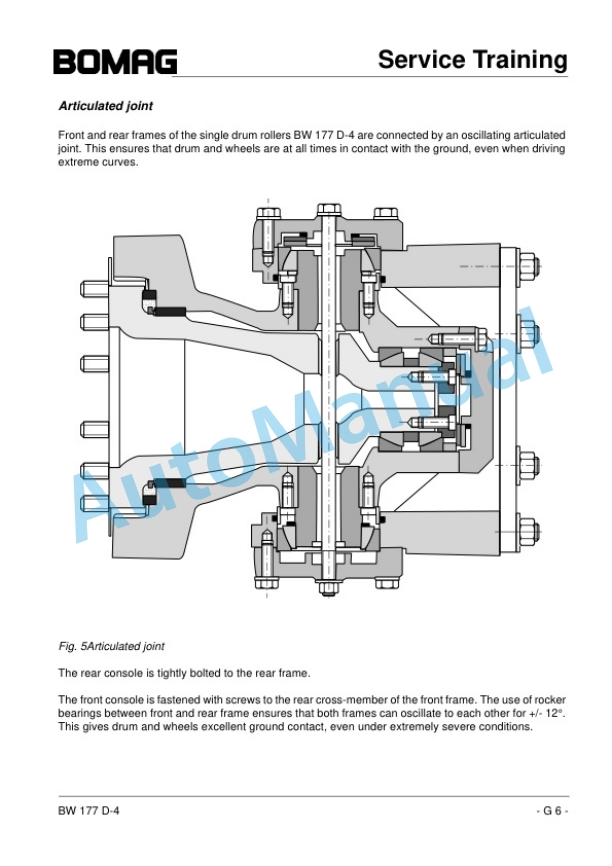 Bomag BW 177 D-4 Single Drum Roller Service Training 00809990 4 Bomag BW 177 D-4 Single Drum Roller Service Training 00809990-4