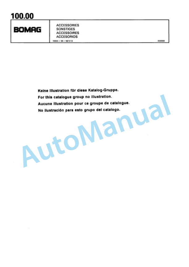 Bomag BW 177 PDH-3 Single Drum Wheel Drive Vibratory Roller Spare Parts Catalogue 00815513 4 Bomag BW 177 PDH-3 Single Drum Wheel Drive Vibratory Roller Spare Parts Catalogue 00815513-4