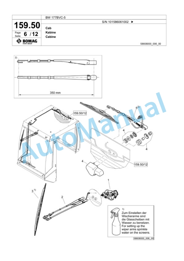 Bomag BW 177BVC-5 Single Drum Wheel Drive Vibratory Roller Spare Parts Catalogue 00824479 4 Bomag BW 177BVC-5 Single Drum Wheel Drive Vibratory Roller Spare Parts Catalogue 00824479-4