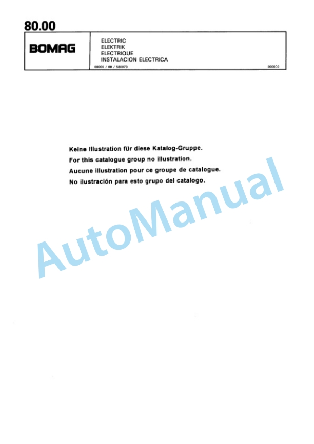 Bomag BW 178 DH-3 Single Drum Wheel Drive Vibratory Roller Spare Parts Catalogue 00815373 2 Bomag BW 178 DH-3 Single Drum Wheel Drive Vibratory Roller Spare Parts Catalogue 00815373-2
