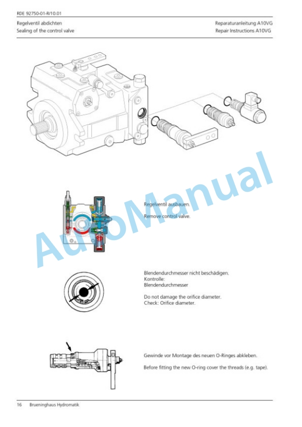 Bomag BW 180 AD Tandem Vibratory Roller Repair Instructions 00891253 3 Bomag BW 180 AD Tandem Vibratory Roller Repair Instructions 00891253 - Image 3