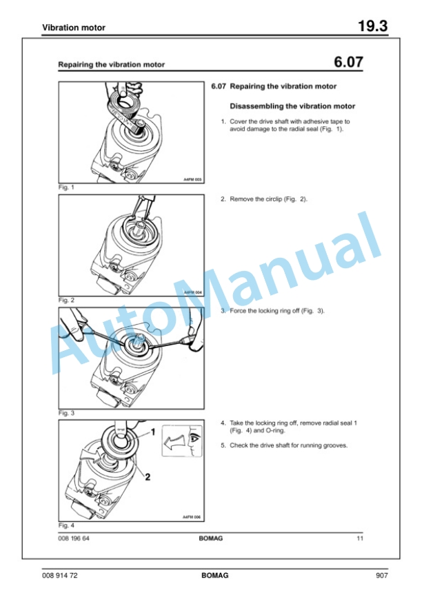 Bomag BW 190 AD-4 AM, BW 203 AD-4 AM Tandem Vibratory Roller Service Manual 00891472 4 Bomag BW 190 AD-4 AM, BW 203 AD-4 AM Tandem Vibratory Roller Service Manual 00891472 - Image 4