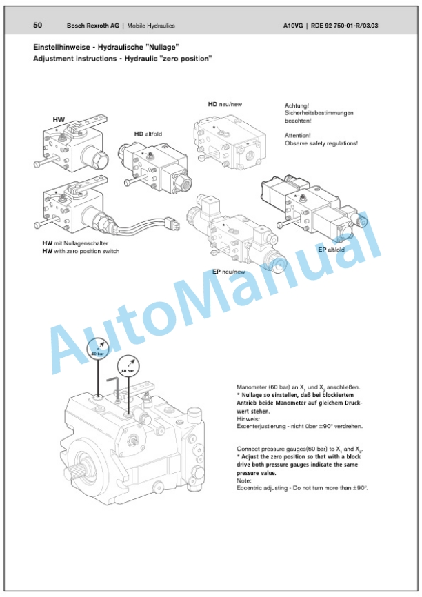 Bomag BW 190 AD-4, BW 202 AD-4, BW 203 AD-4 Tandem Vibratory Roller Service Manual 00891468 4 Bomag BW 190 AD-4, BW 202 AD-4, BW 203 AD-4 Tandem Vibratory Roller Service Manual 00891468 - Image 4