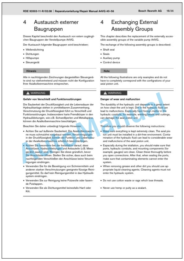 Bomag BW 190 AD-4, BW 202 AD-4, BW 203 AD-4 Tandem Vibratory Rollers Service Manual 00891468 3 Bomag BW 190 AD-4, BW 202 AD-4, BW 203 AD-4 Tandem Vibratory Rollers Service Manual 00891468 - Image 3
