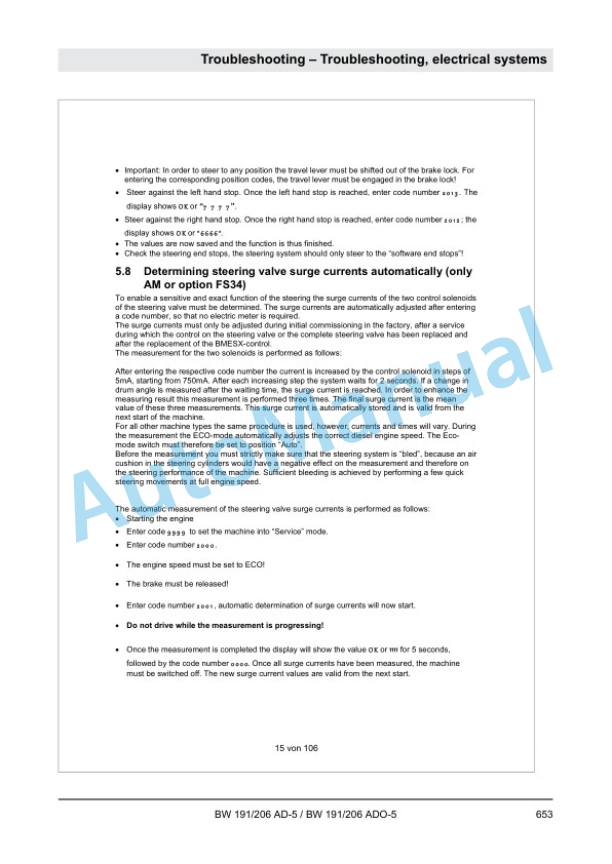 Bomag BW 191 AD-5, BW 206 AD-5, BW 191 ADO-5, BW 206 ADO-5 Tandem Vibratory Rollers Service Manual 00840100 3 Bomag BW 191 AD-5, BW 206 AD-5, BW 191 ADO-5, BW 206 ADO-5 Tandem Vibratory Rollers Service Manual 00840100 - Image 3