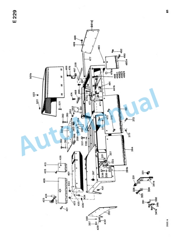 Bomag BW 200E Double Vibratory Roller Spare Parts Catalogue 00811701 4 Bomag BW 200E Double Vibratory Roller Spare Parts Catalogue 00811701-4