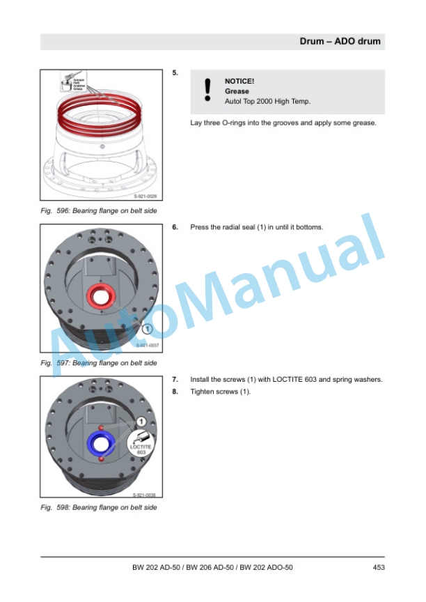 Bomag BW 202 AD-50, BW 206 AD-50, BW 202 ADO-50 Tandem Vibratory Roller Service Manual 00840030 2 Bomag BW 202 AD-50, BW 206 AD-50, BW 202 ADO-50 Tandem Vibratory Roller Service Manual 00840030 - Image 2