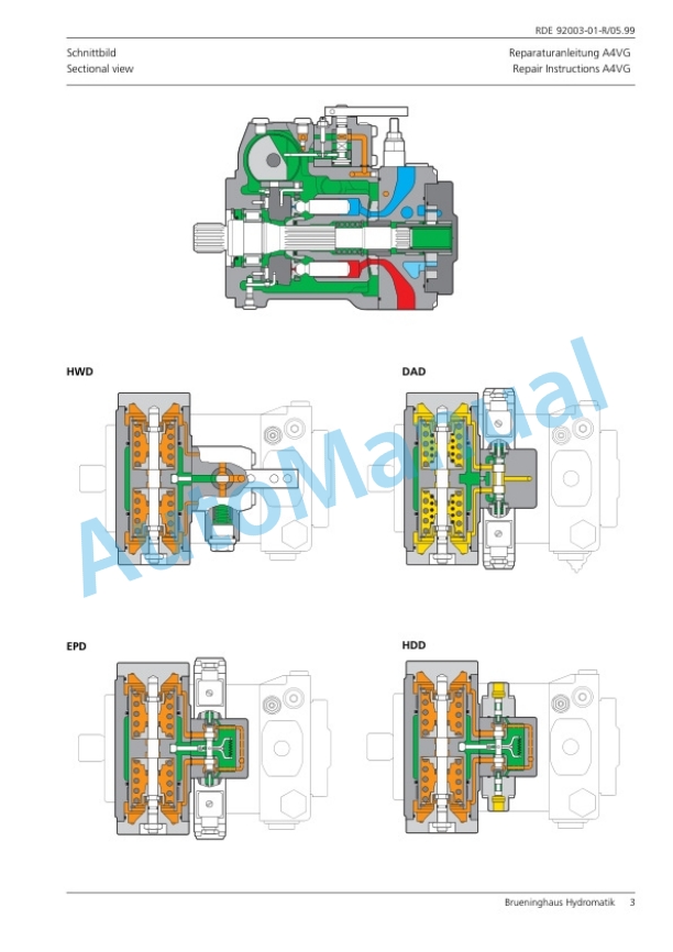 Bomag BW 211 D-3 Single Drum Wheel Drive Vibratory Roller Repair Instructions 00819360 4 Bomag BW 211 D-3 Single Drum Wheel Drive Vibratory Roller Repair Instructions 00819360 - Image 4