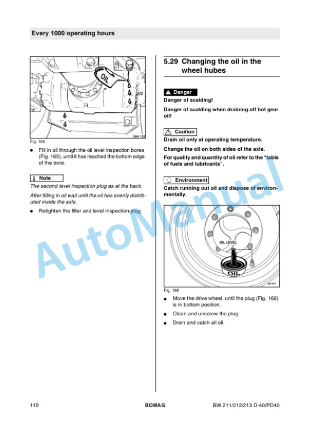 Bomag BW 211 D-40 to BW 213 PD-40 Single Drum Roller Operating and Maintenance Instructions 00815881 4 Bomag BW 211 D-40 to BW 213 PD-40 Single Drum Roller Operating and Maintenance Instructions 00815881 - Image 4