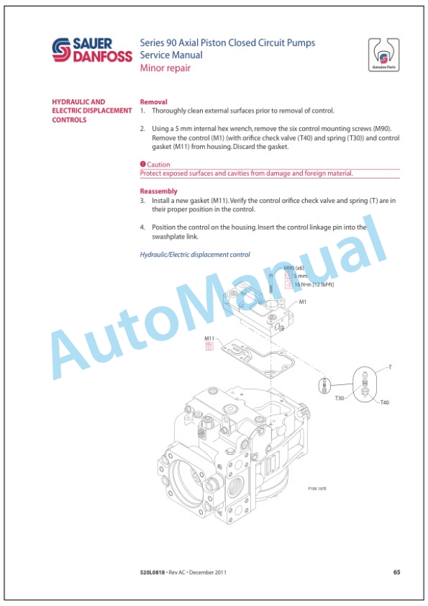Bomag BW 211 D-40 to BW 213 PD-40 Single Drum Roller Service Manual 00891964 2 Bomag BW 211 D-40 to BW 213 PD-40 Single Drum Roller Service Manual 00891964 - Image 2