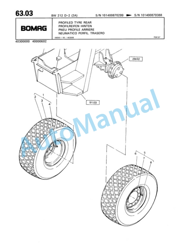 Bomag BW 212-D-2 2 Ampl Single Drum Wheel Drive Vibratory Roller Spare Parts Catalogue 00811687 3 Bomag BW 212-D-2 2 Ampl Single Drum Wheel Drive Vibratory Roller Spare Parts Catalogue 00811687-3