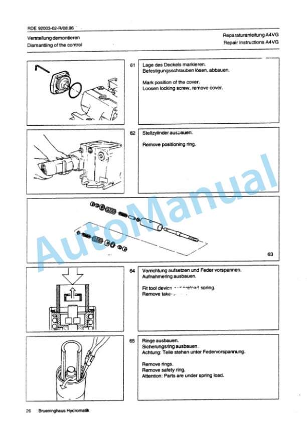 Bomag BW 213 D-3, BW 213 PD-3, BW 214 D-3, BW 214 PD-3 Single Drum Wheel Drive Repair Instructions 00819491 2 Bomag BW 213 D-3, BW 213 PD-3, BW 214 D-3, BW 214 PD-3 Single Drum Wheel Drive Repair Instructions 00819491-2