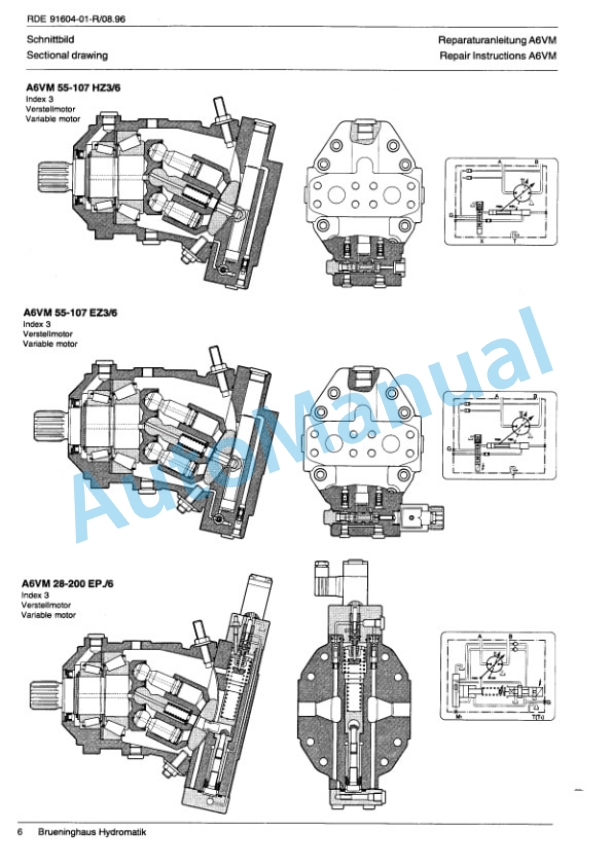 Bomag BW 213 D-3, BW 213 PD-3, BW 214 D-3, BW 214 PD-3 Single Drum Wheel Drive Repair Instructions 00819491 3 Bomag BW 213 D-3, BW 213 PD-3, BW 214 D-3, BW 214 PD-3 Single Drum Wheel Drive Repair Instructions 00819491-3