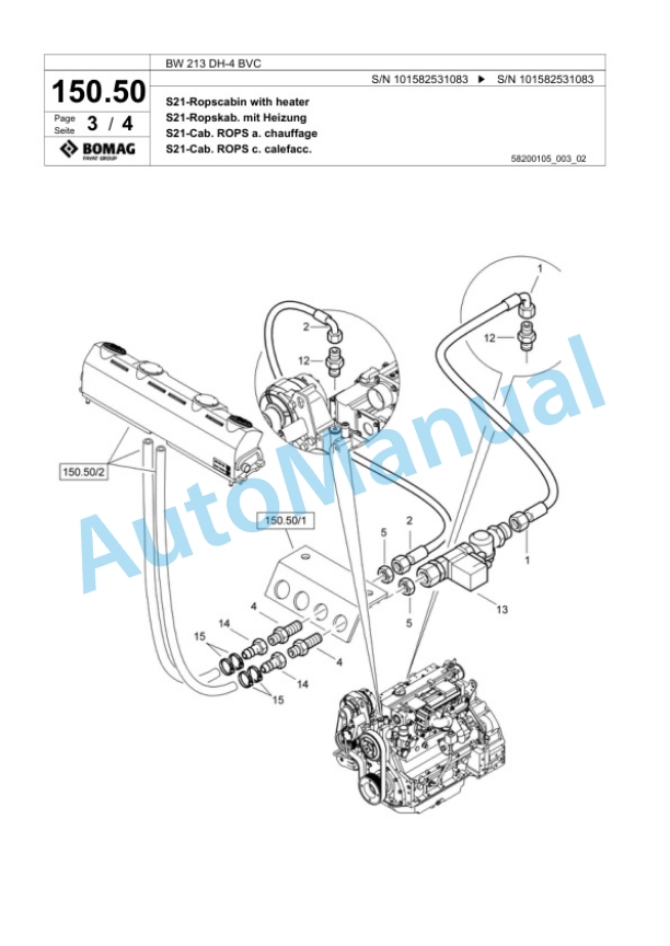 Bomag BW 213 DH-4 BVC Single Drum Wheel Drive Vibratory Roller Spare Parts Catalogue 00817779 5 Bomag BW 213 DH-4 BVC Single Drum Wheel Drive Vibratory Roller Spare Parts Catalogue 00817779-5