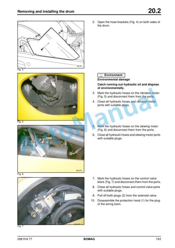 Bomag BW 213 DH-4 BVC to Variocontrol Single Drum Roller Service Manual 00891677 2 Bomag BW 213 DH-4 BVC to Variocontrol Single Drum Roller Service Manual 00891677 - Image 2